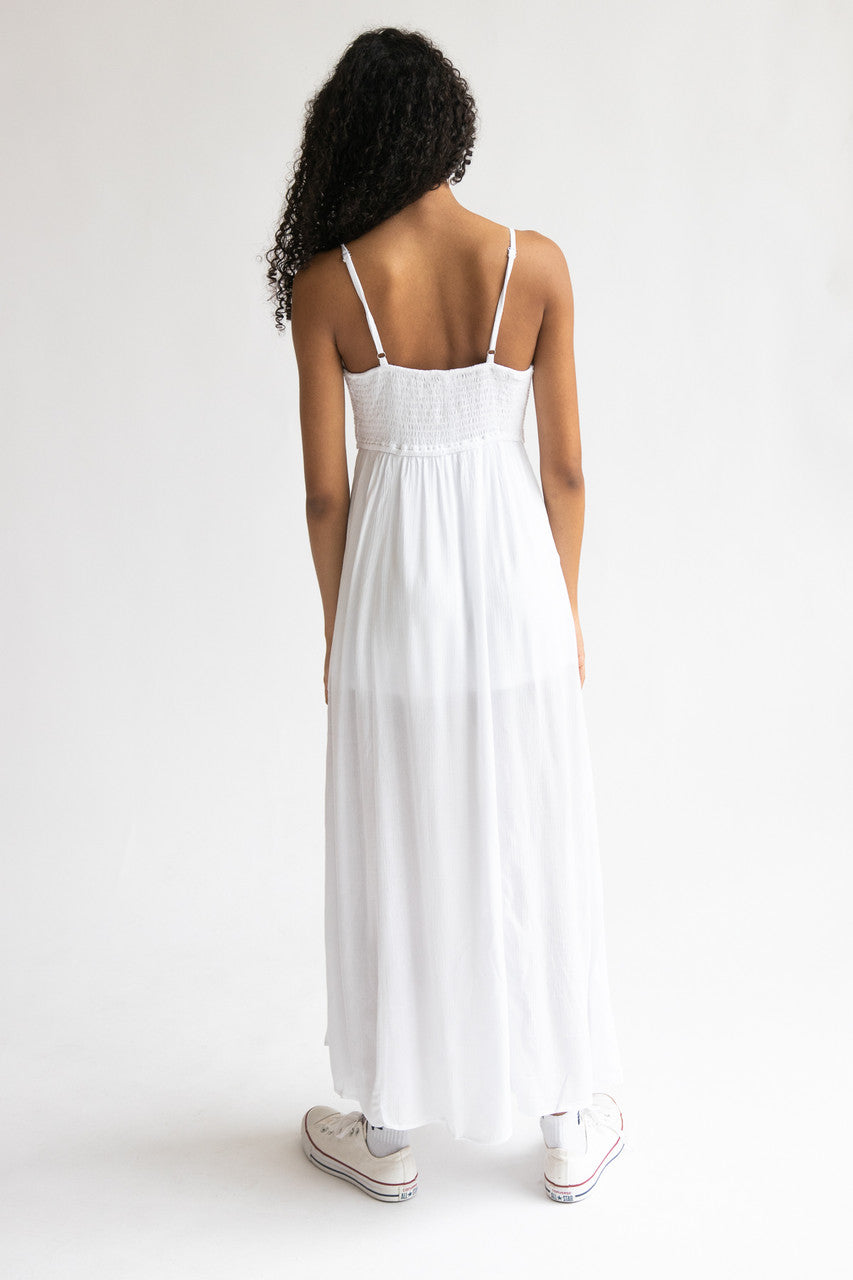 Flower Crochet Top Maxi Dress