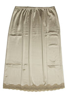 Parchment Lace Trim Slip Skirt