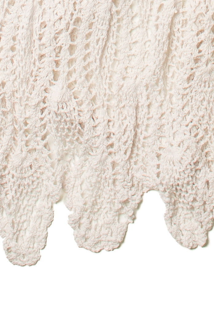 Natural Crochet Maxi Skirt