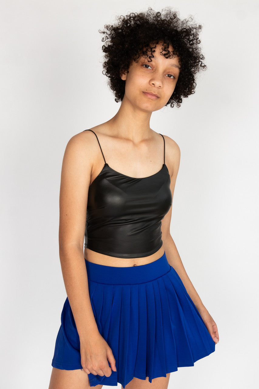 Cobalt Blue Pleated Tennis Skort