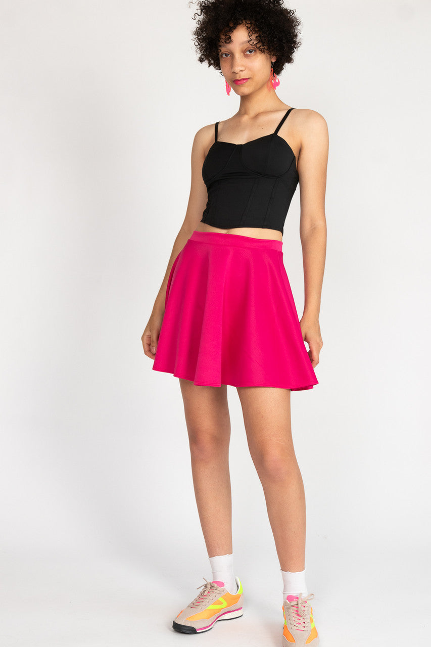 Hot Pink Skater Skirt