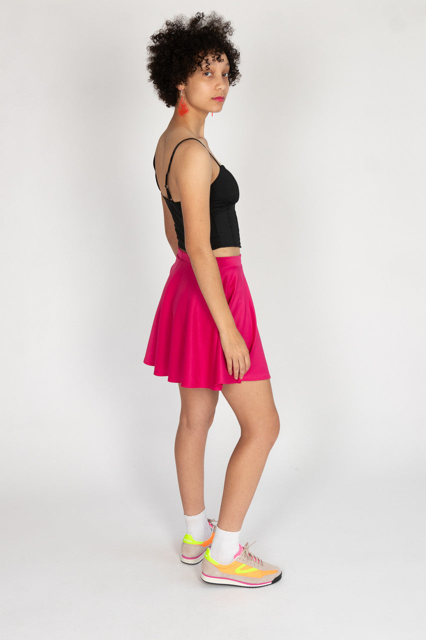 Hot Pink Skater Skirt