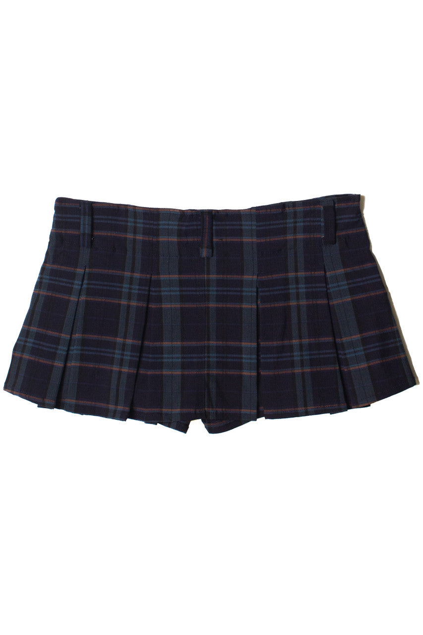 Low Rise Plaid Mini Skort
