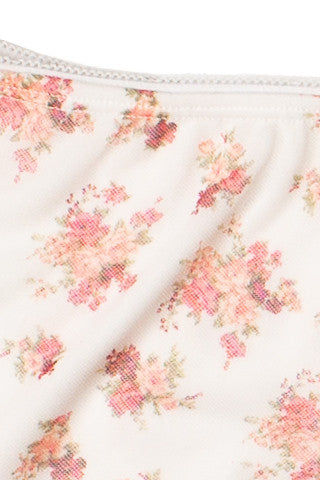 Floral Mesh Mini Skirt