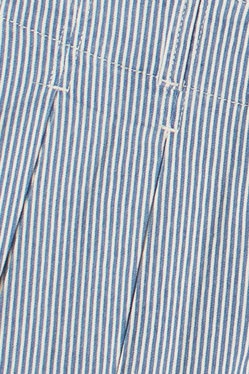 Low Rise Denim Pleated Mini Skort