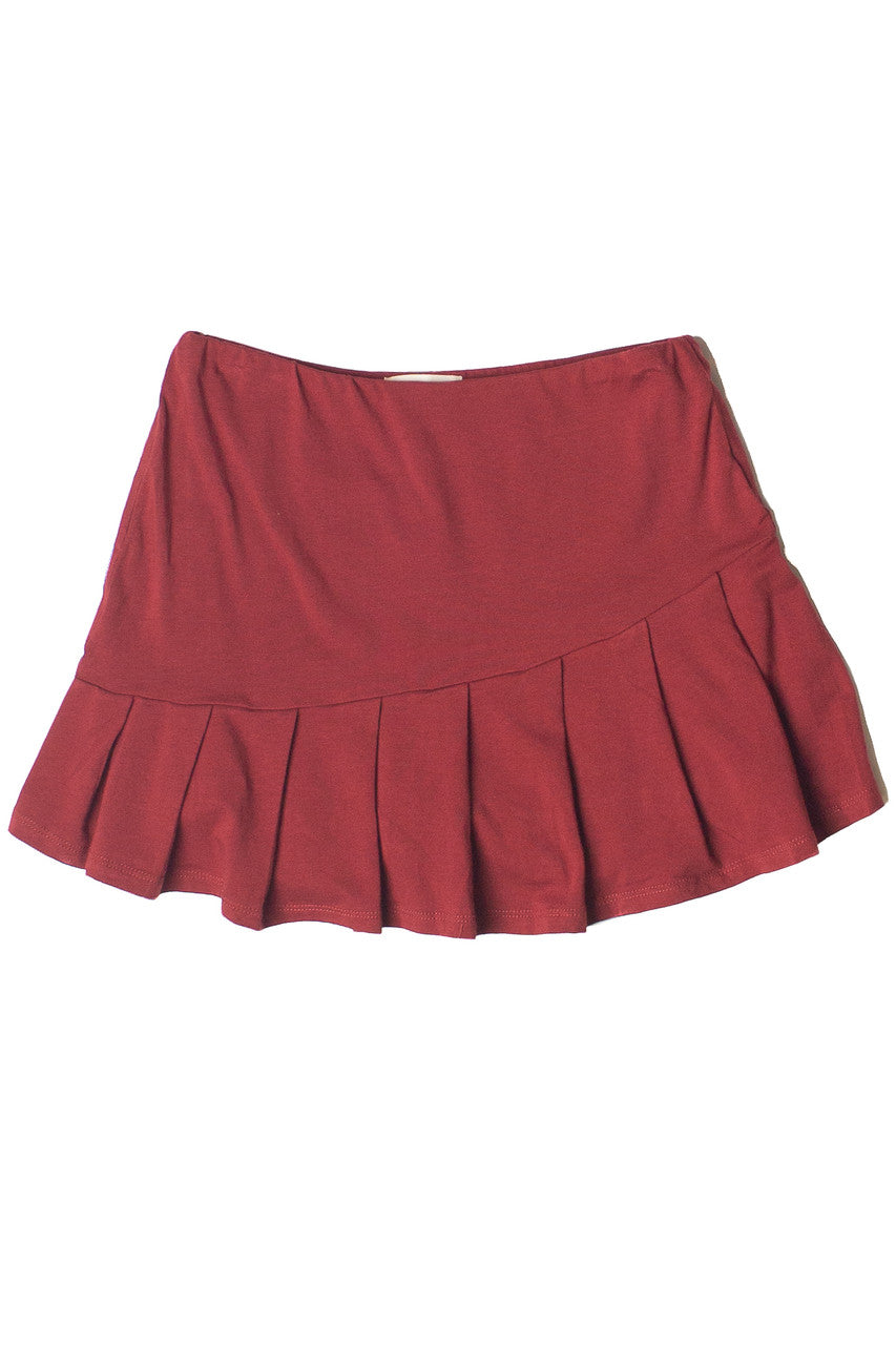 Knife Pleat Jersey Skort
