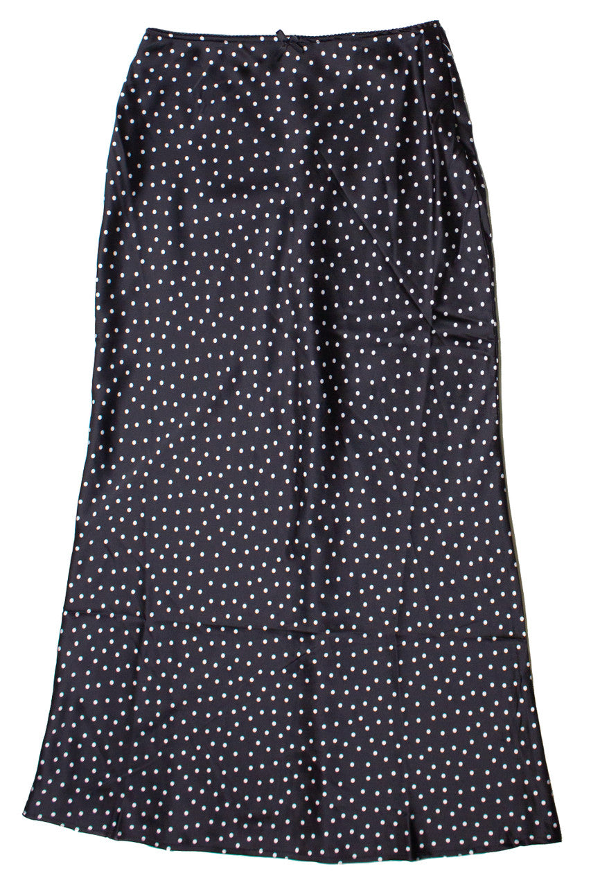 Patterned Satin Slip Skirt