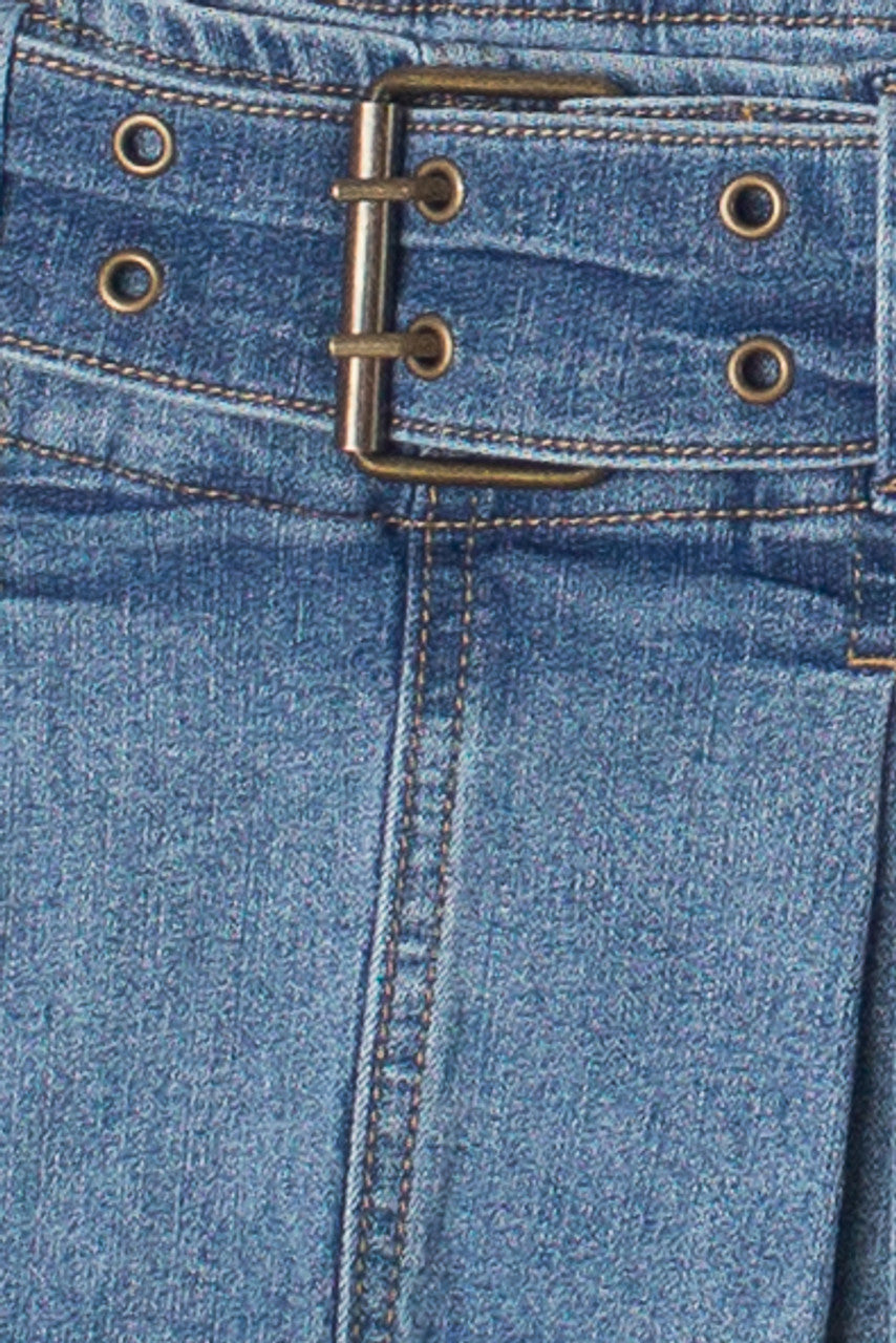 Low Rise Belted Mini Skort