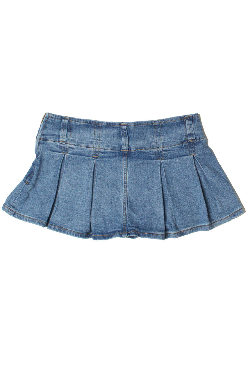 Low Rise Belted Mini Skort