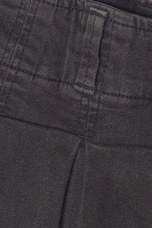 Low Rise Denim Pleated Mini Skort