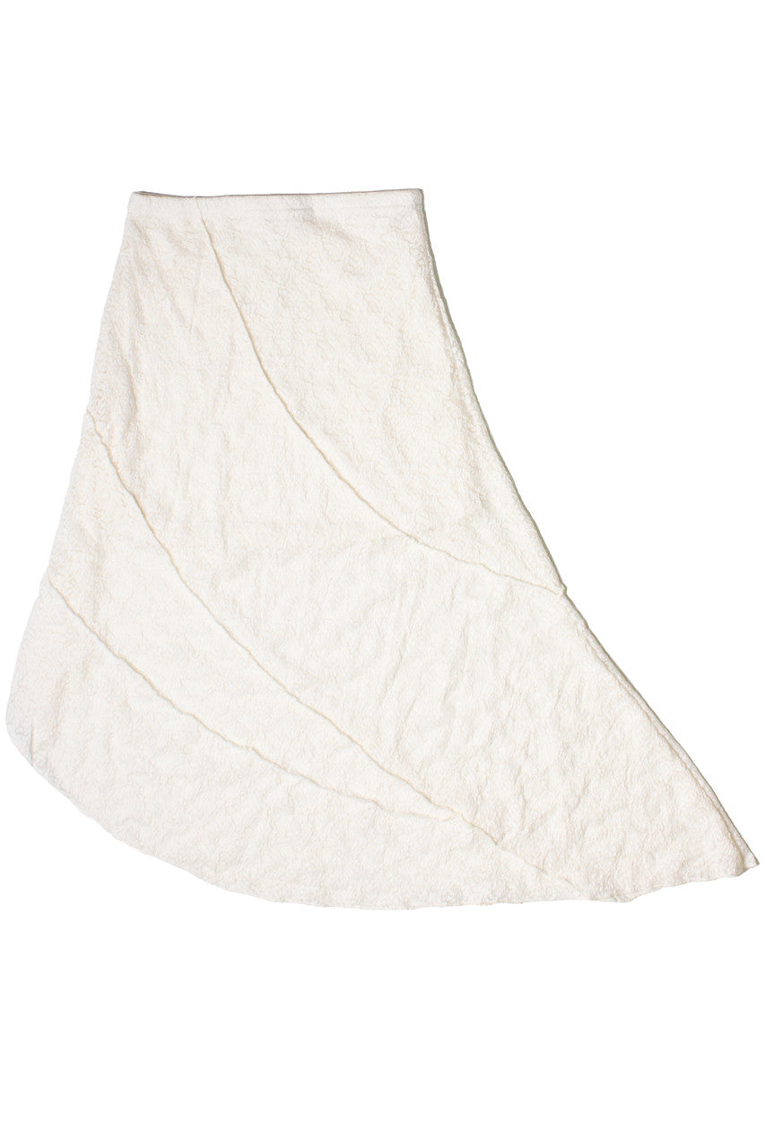 Asymmetrical Lace Maxi Skirt