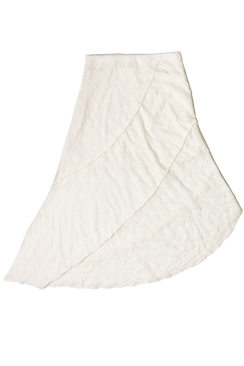 Asymmetrical Lace Maxi Skirt