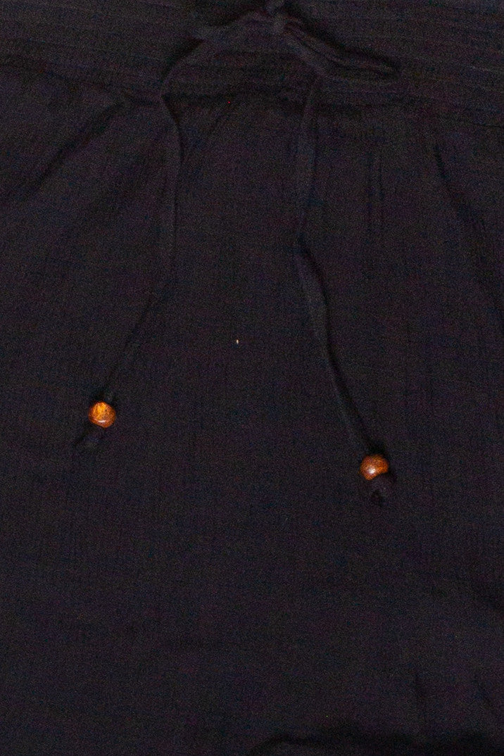 Smocked Waist Ruffle Trim Maxi Skirt