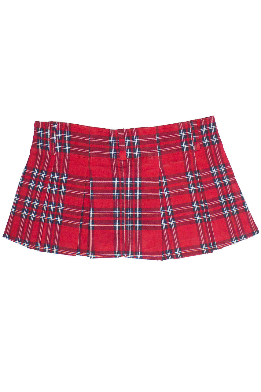 Low Rise Belted Mini Skort