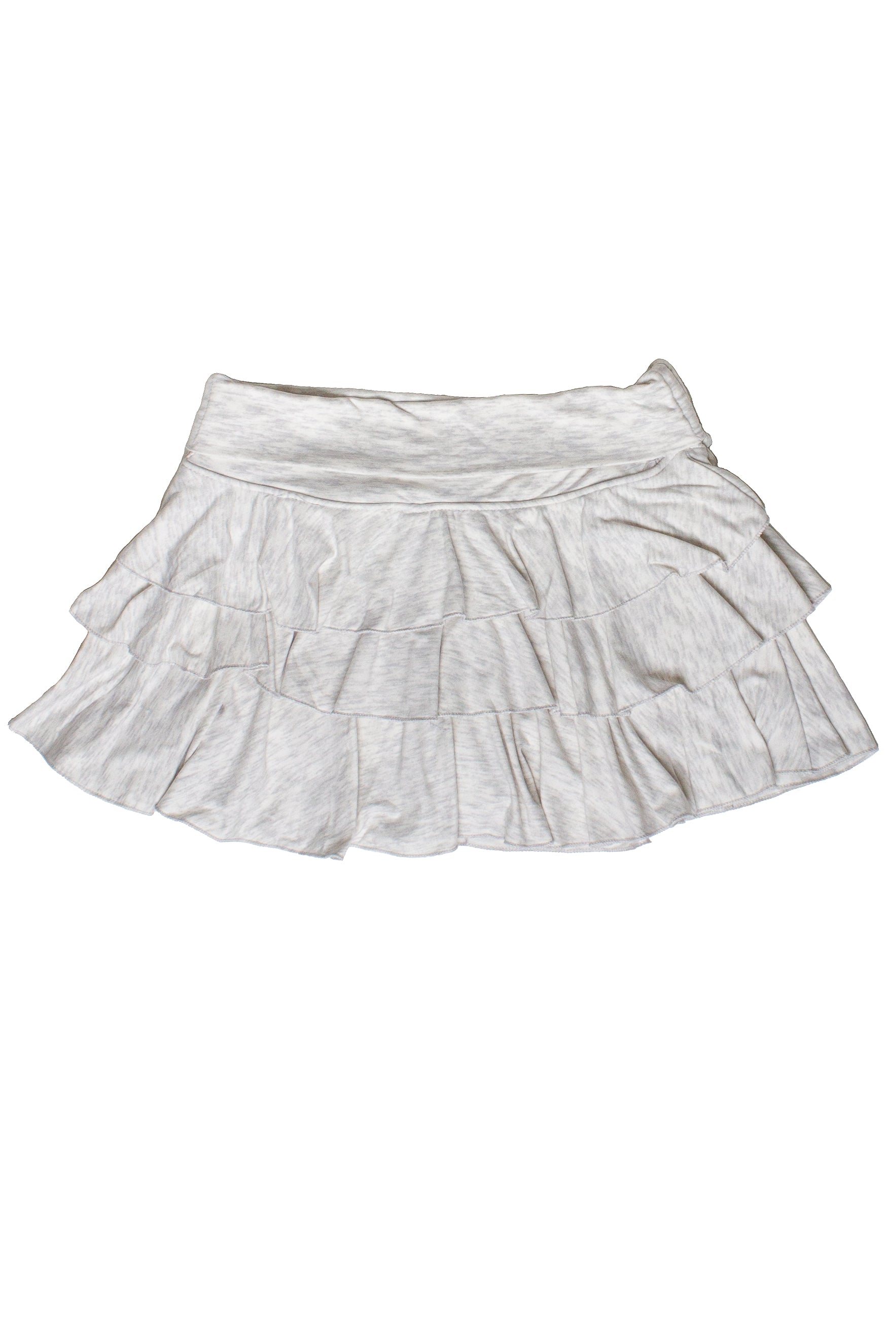 Drawstring Ruched Tiered Mini Skort