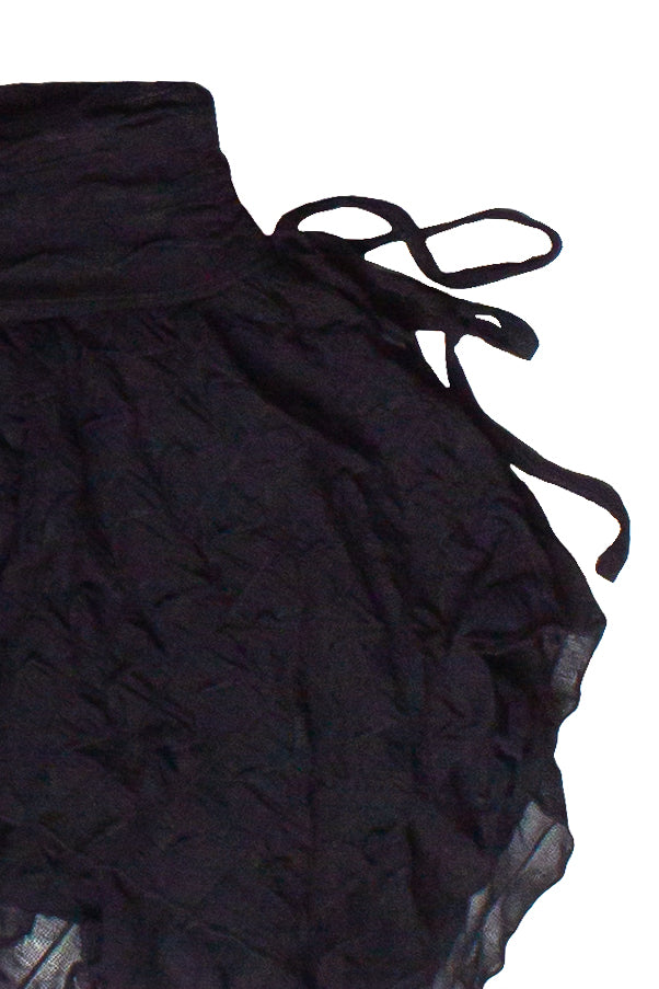 Hanky Hem Layered Mesh Mini Skort