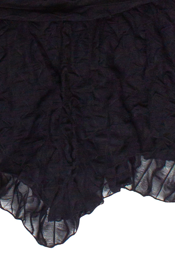 Hanky Hem Layered Mesh Mini Skort
