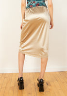 Parchment Lace Trim Slip Skirt