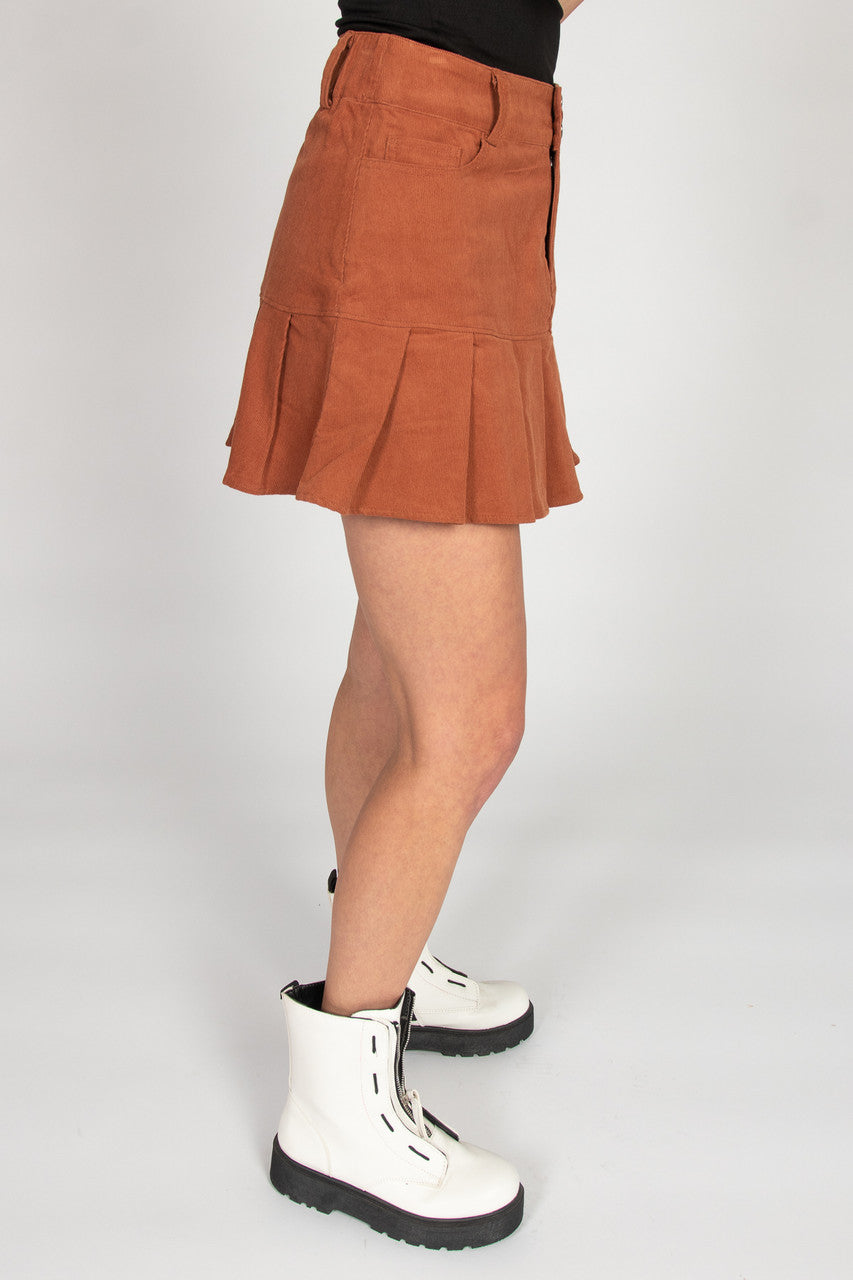 Corduroy Mini Skirt