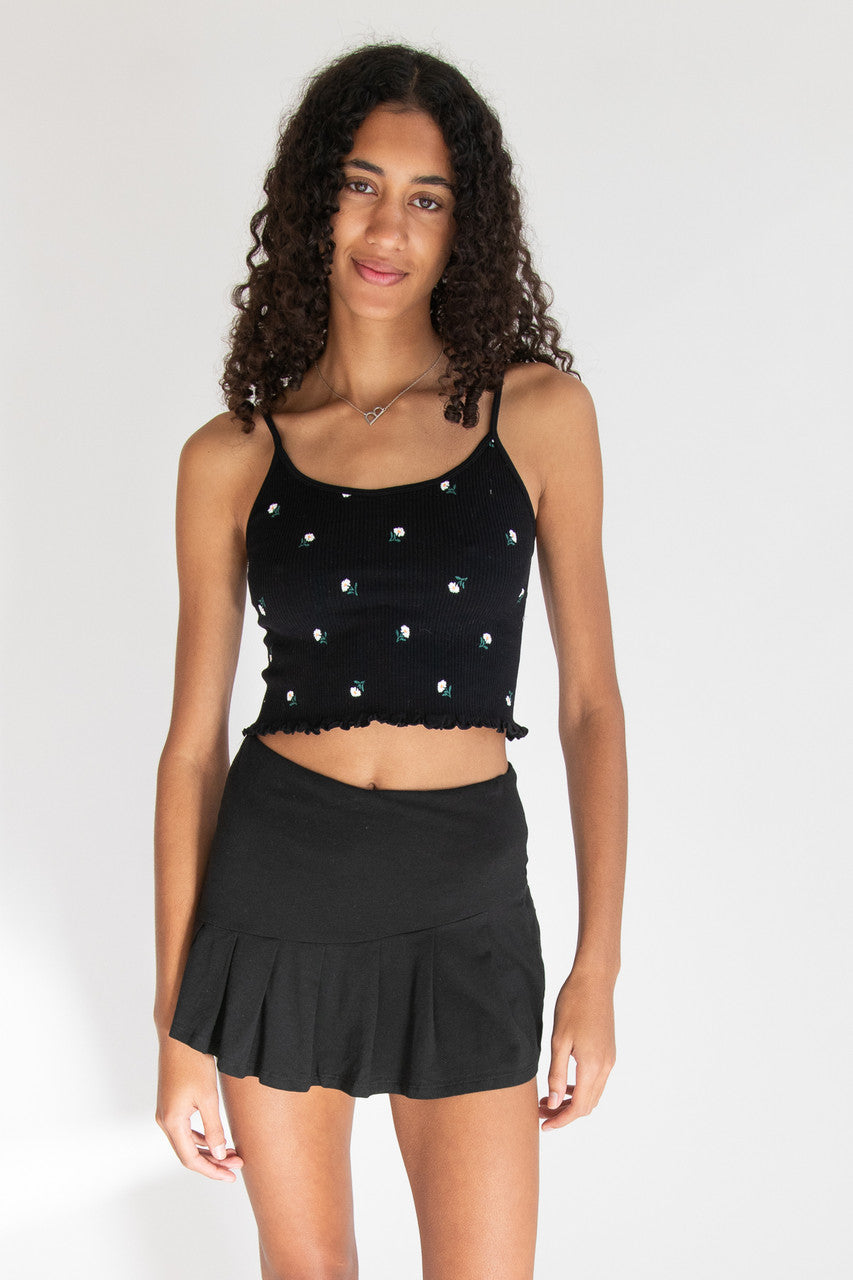 Knife Pleat Jersey Skort