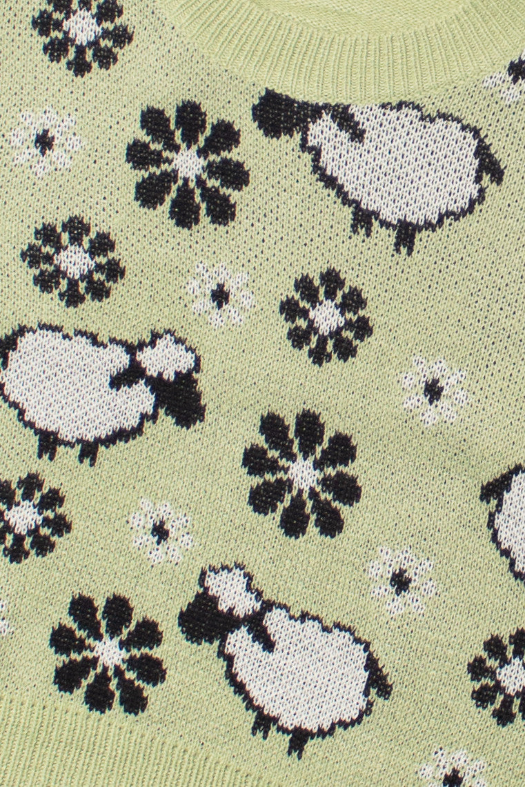 Sheep In The Meadow Pullover Sweater