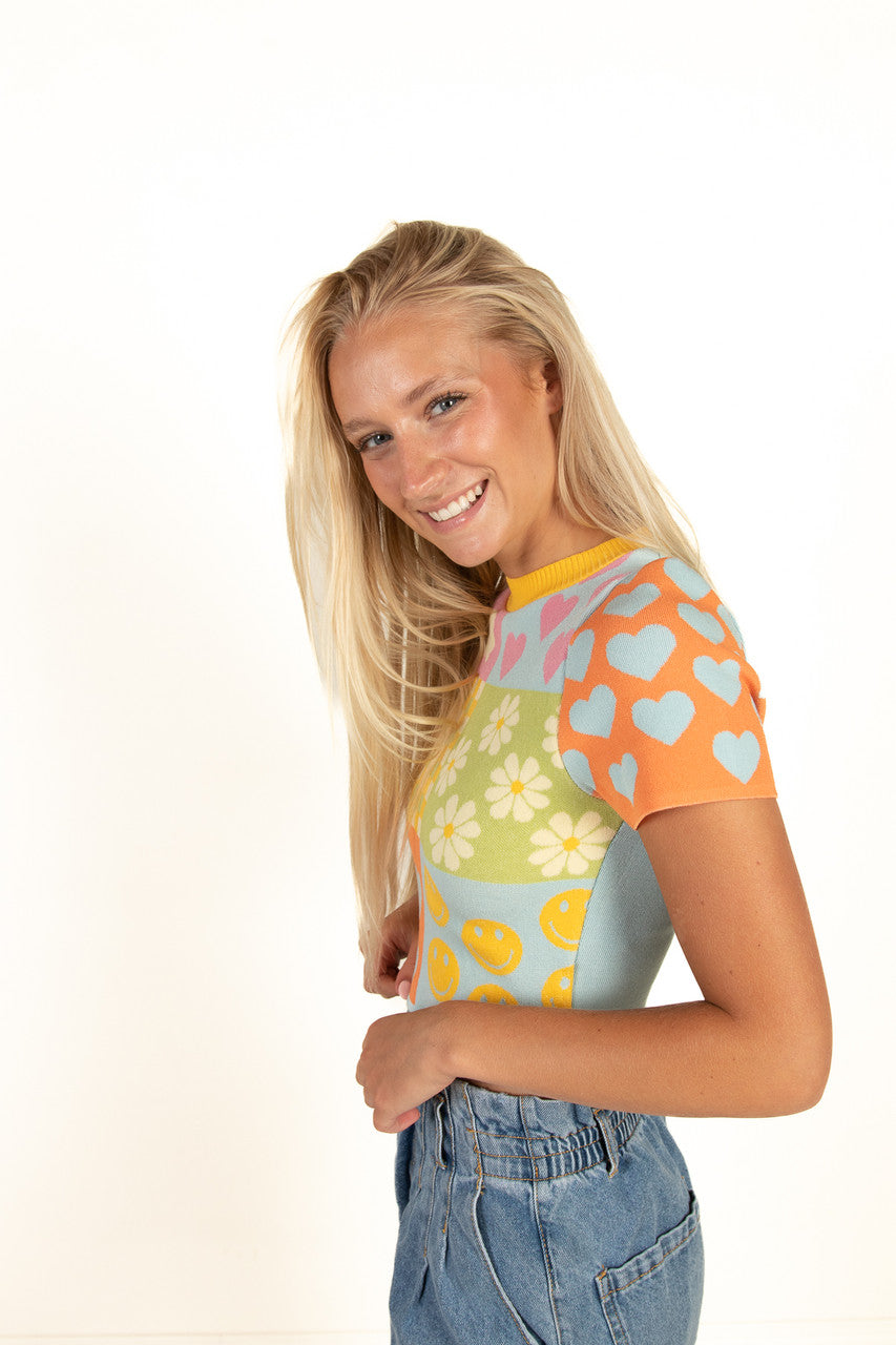 Pastel Knit Top