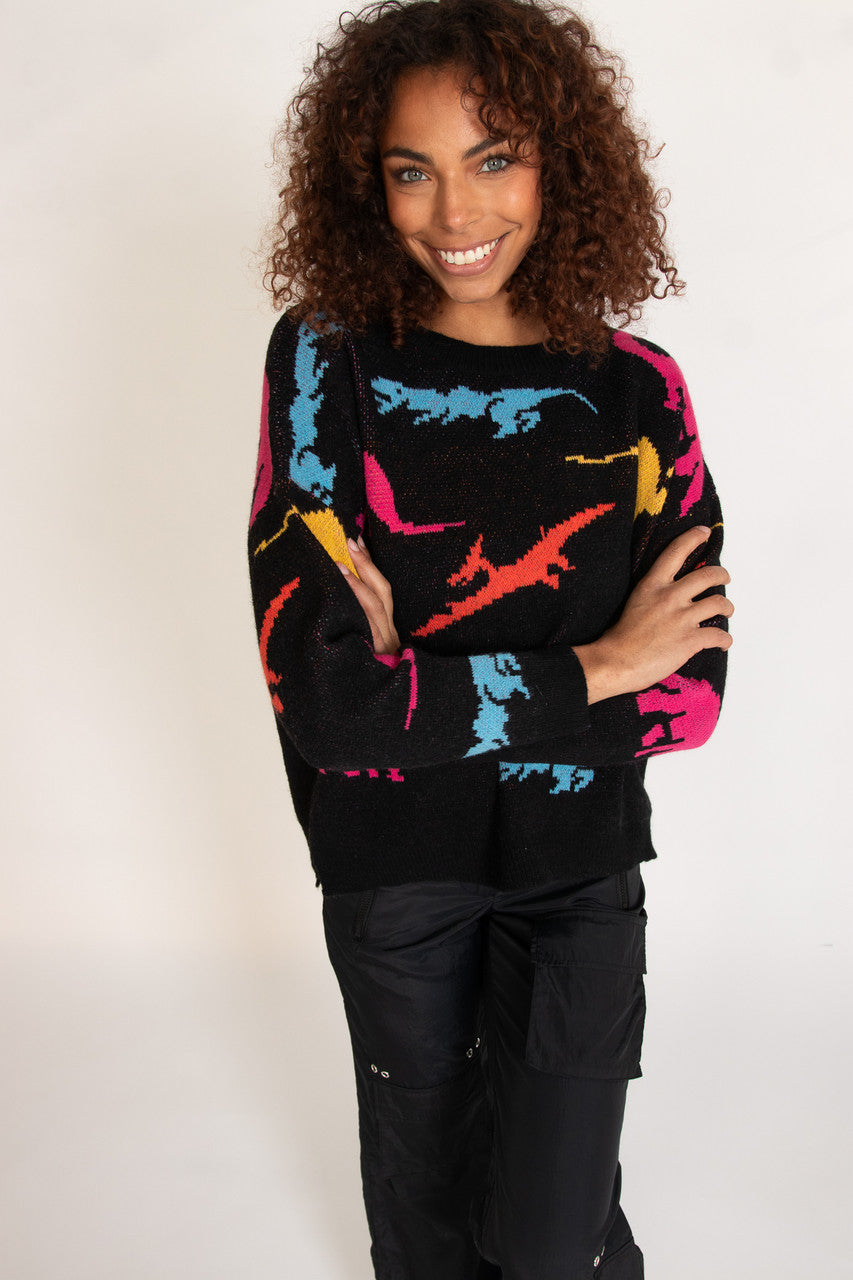 Oversized Dinosaur Sweater