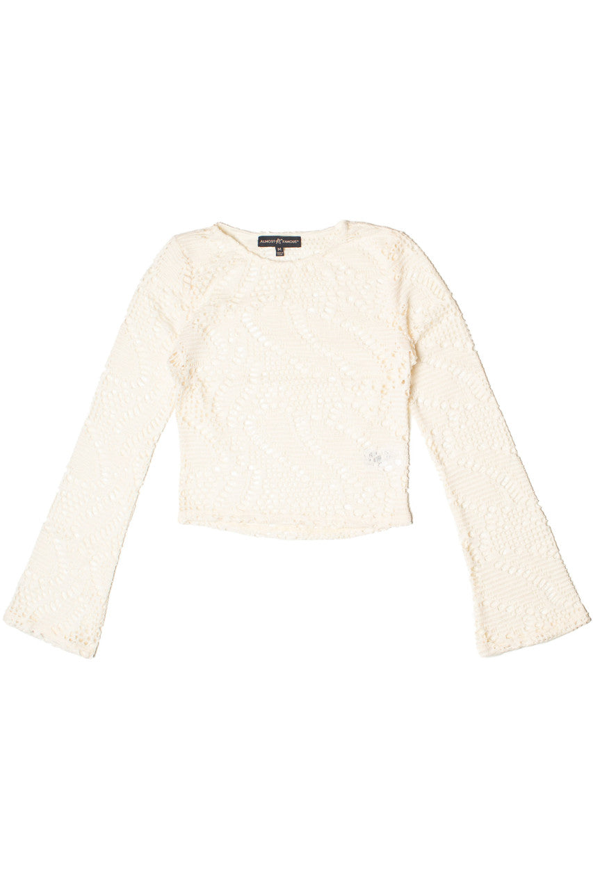 Bell Sleeve Crochet Top