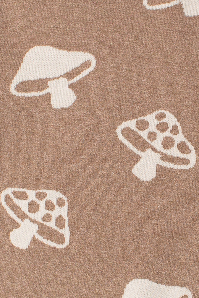 Mocha Mushroom Cropped Sweater