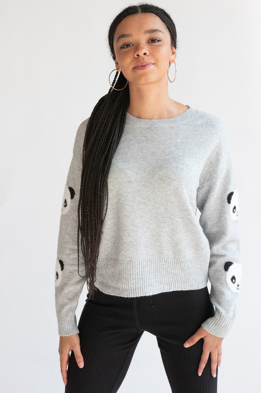 Animal Sleeve Sweater