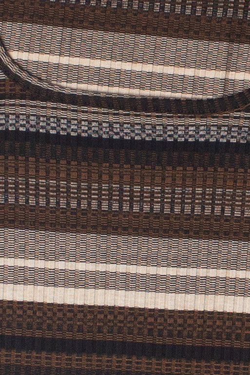 Striped Bell Long Sleeve Top