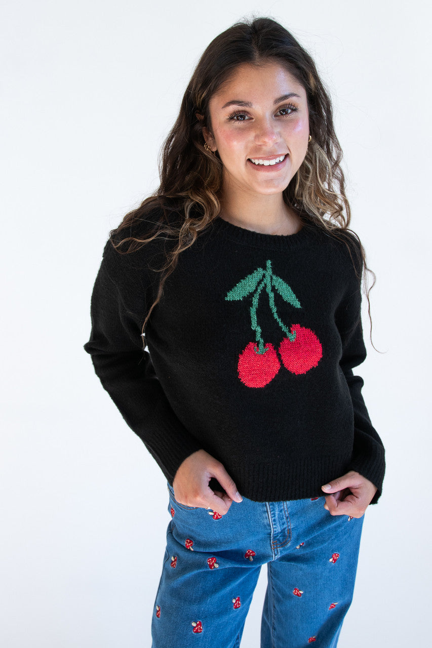 Cherry Pullover Sweater