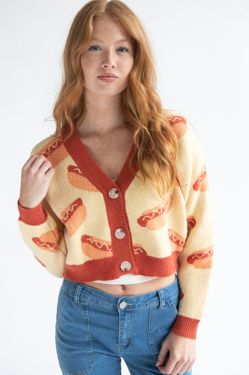 Hot Dog Cardigan