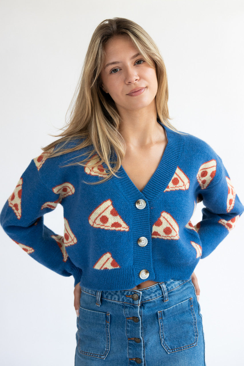 Pizza Cardigan