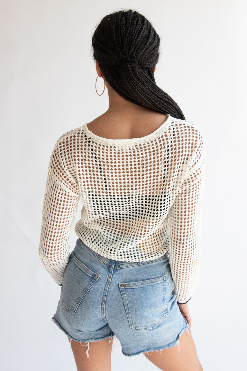 Knit Mesh Stitch 87 Sweater