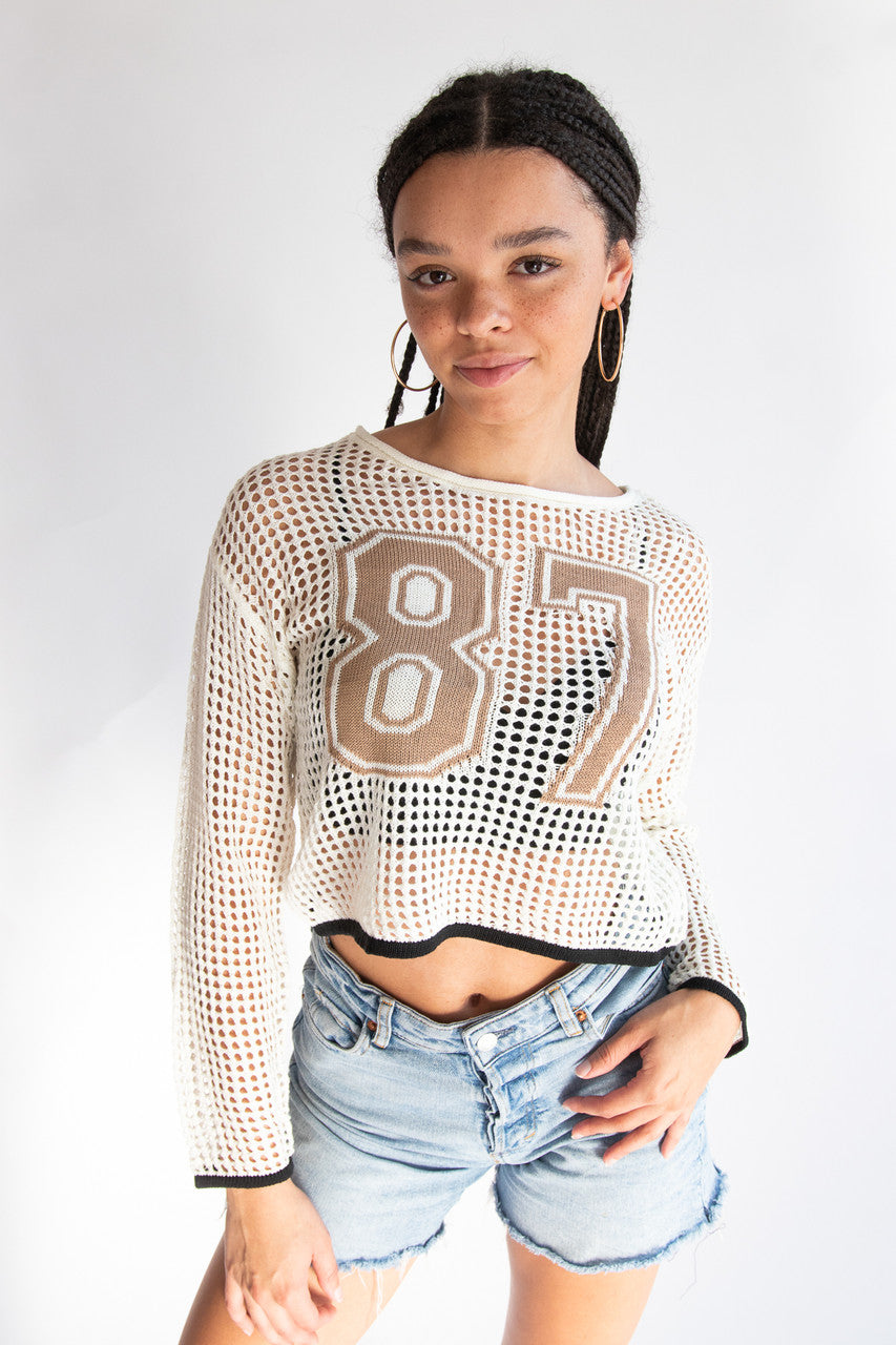 Knit Mesh Stitch 87 Sweater