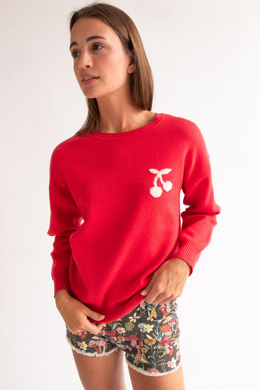 Red Cherry Sweater