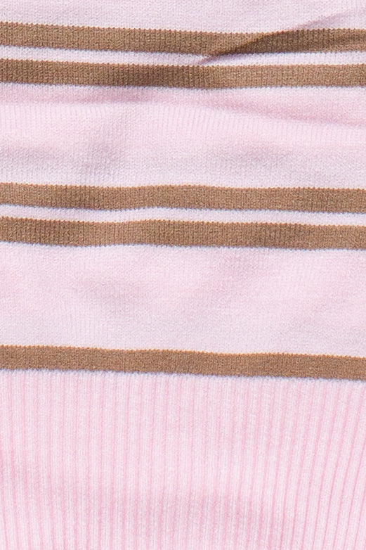 Lightweight Boat Neck Sweater - Light Pink