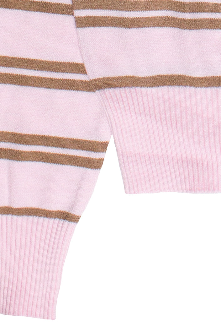 Lightweight Boat Neck Sweater - Light Pink