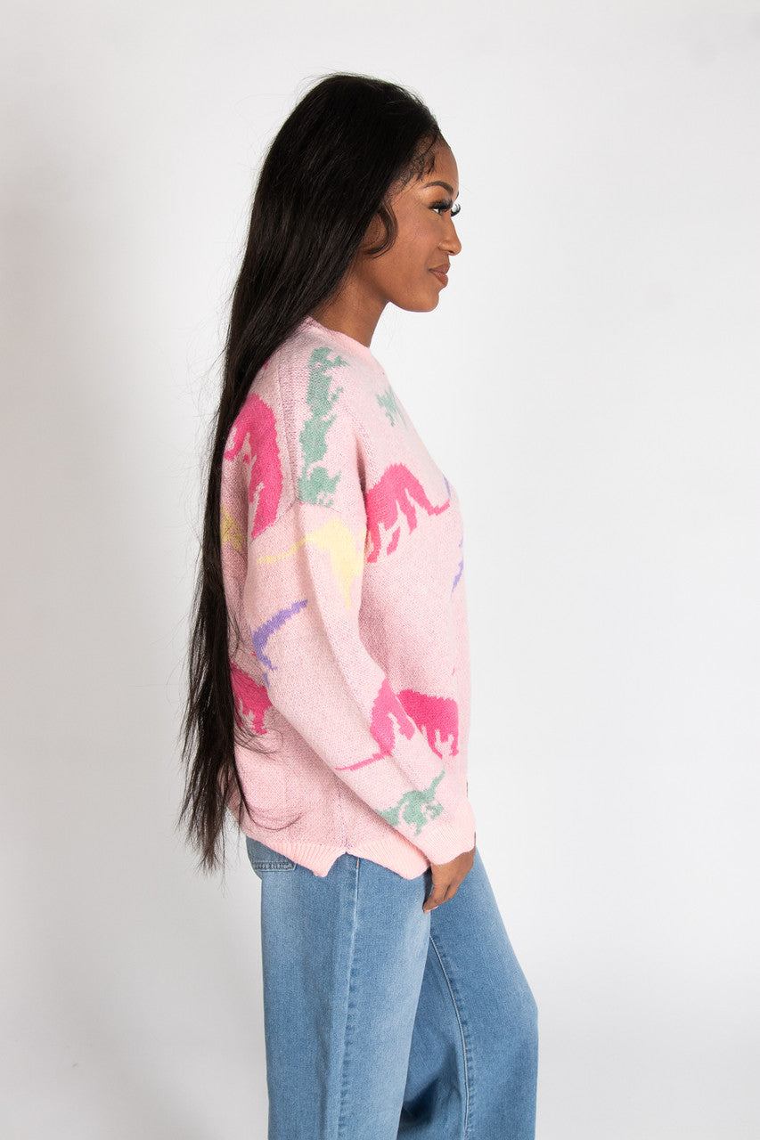 Oversized Dinosaur Sweater