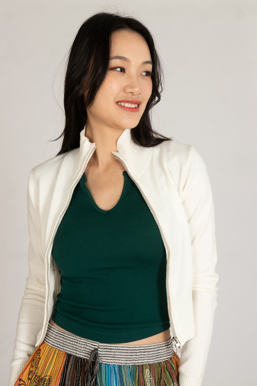 Zip Up Cardigan