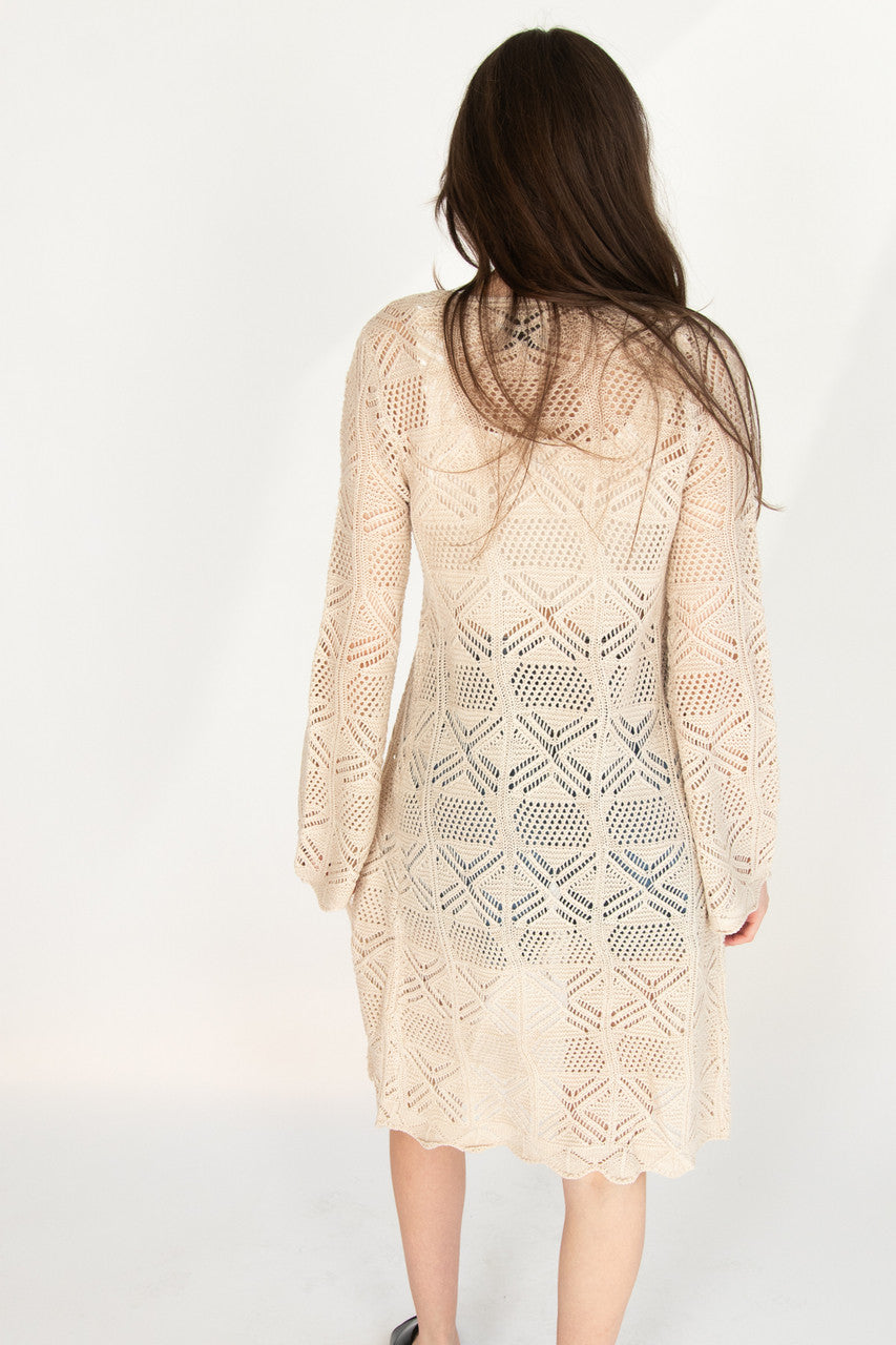 Pointelle Duster Cardigan