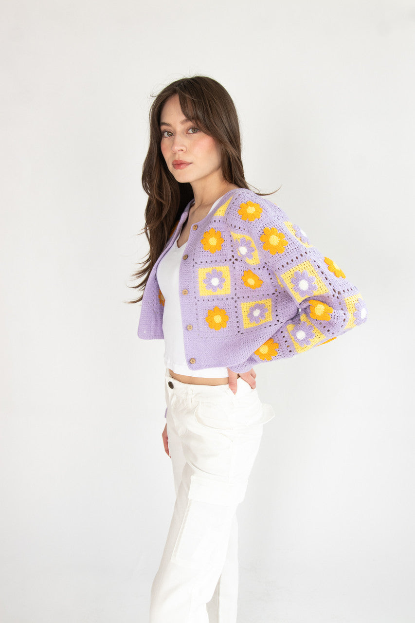 Flower Crochet Cardigan