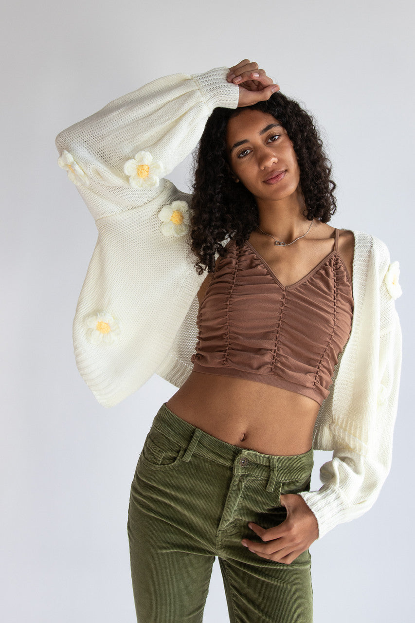 3D Daisy Cardigan