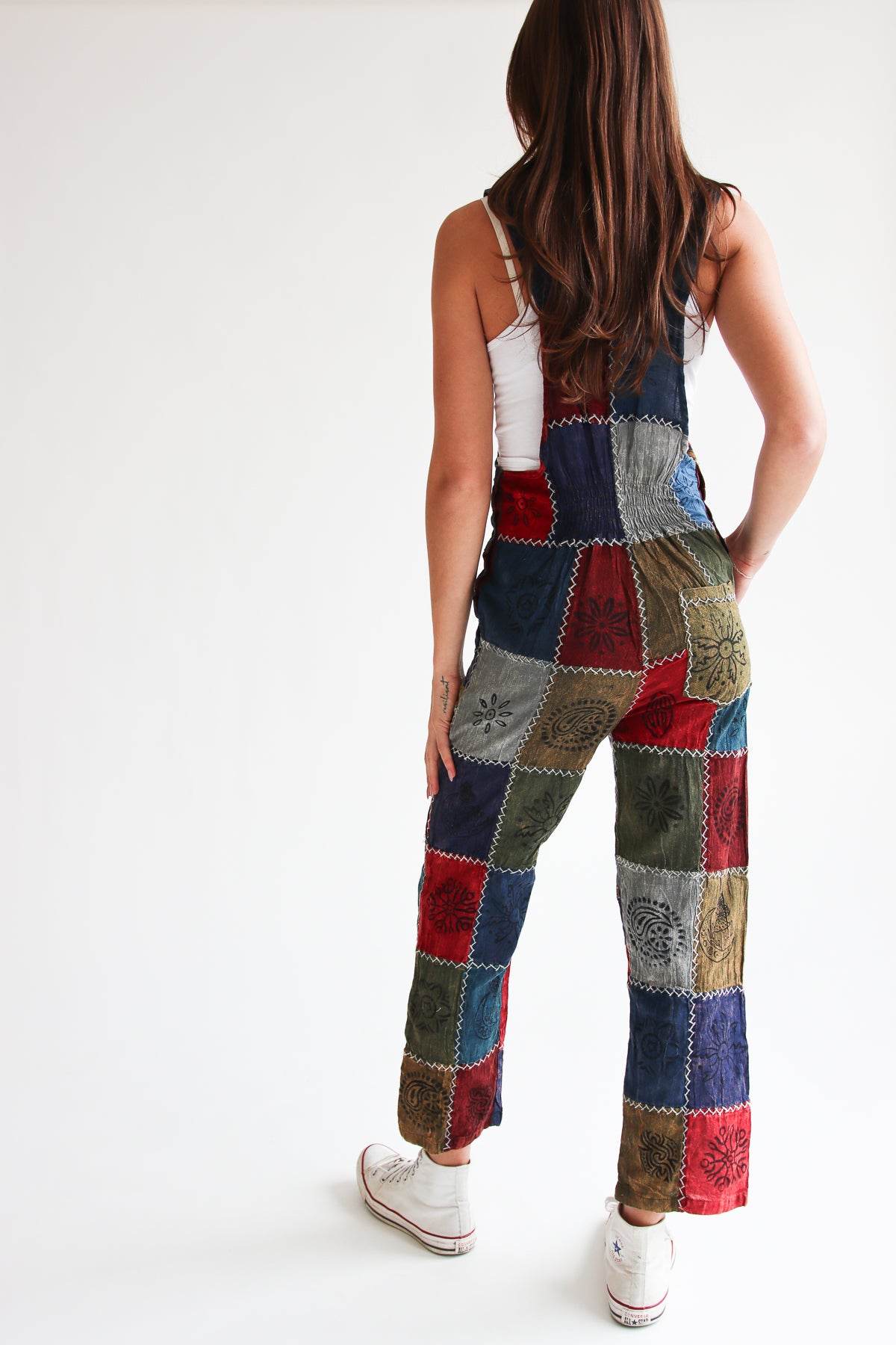 Patchwork Overalls