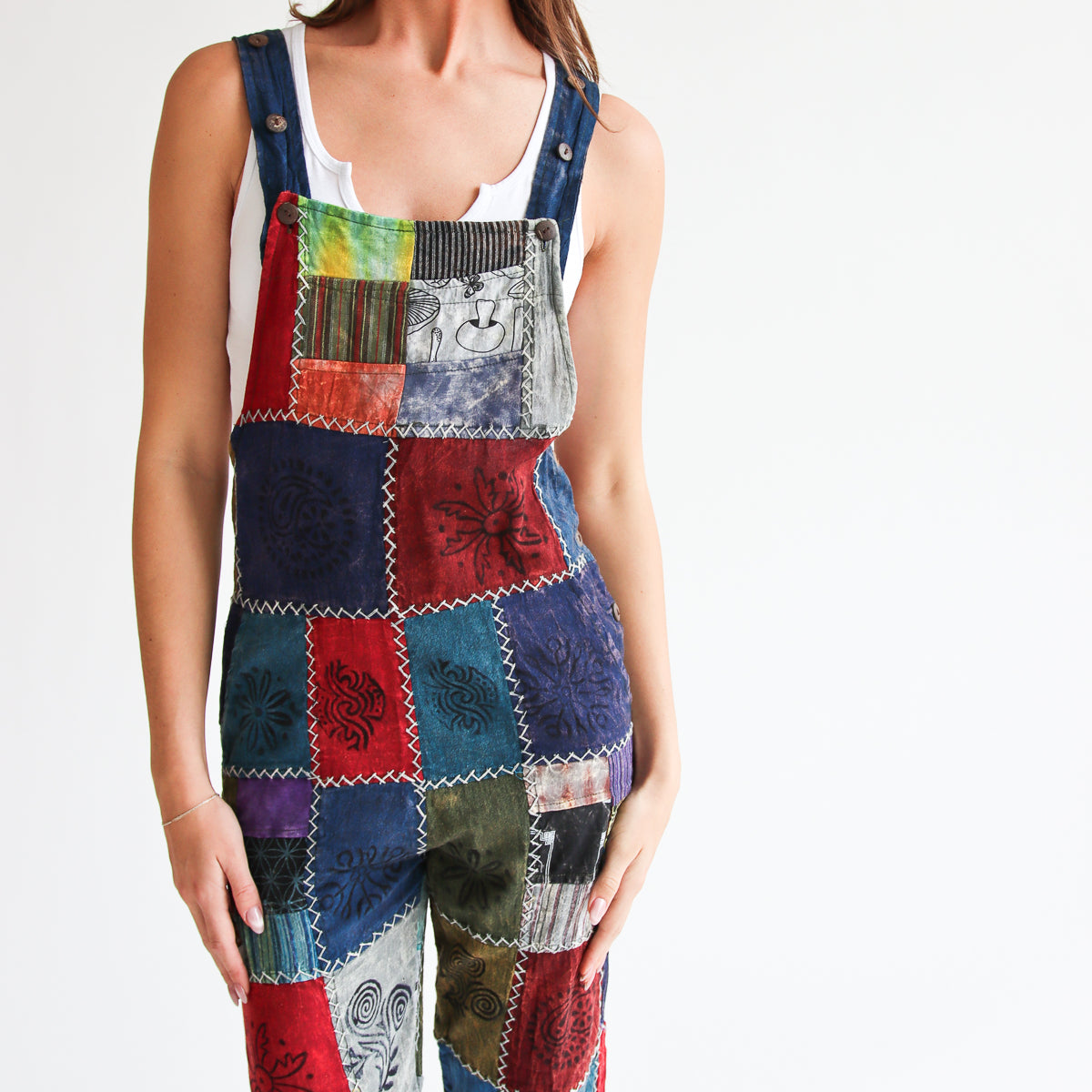 Wallflower Patchwork Overalls