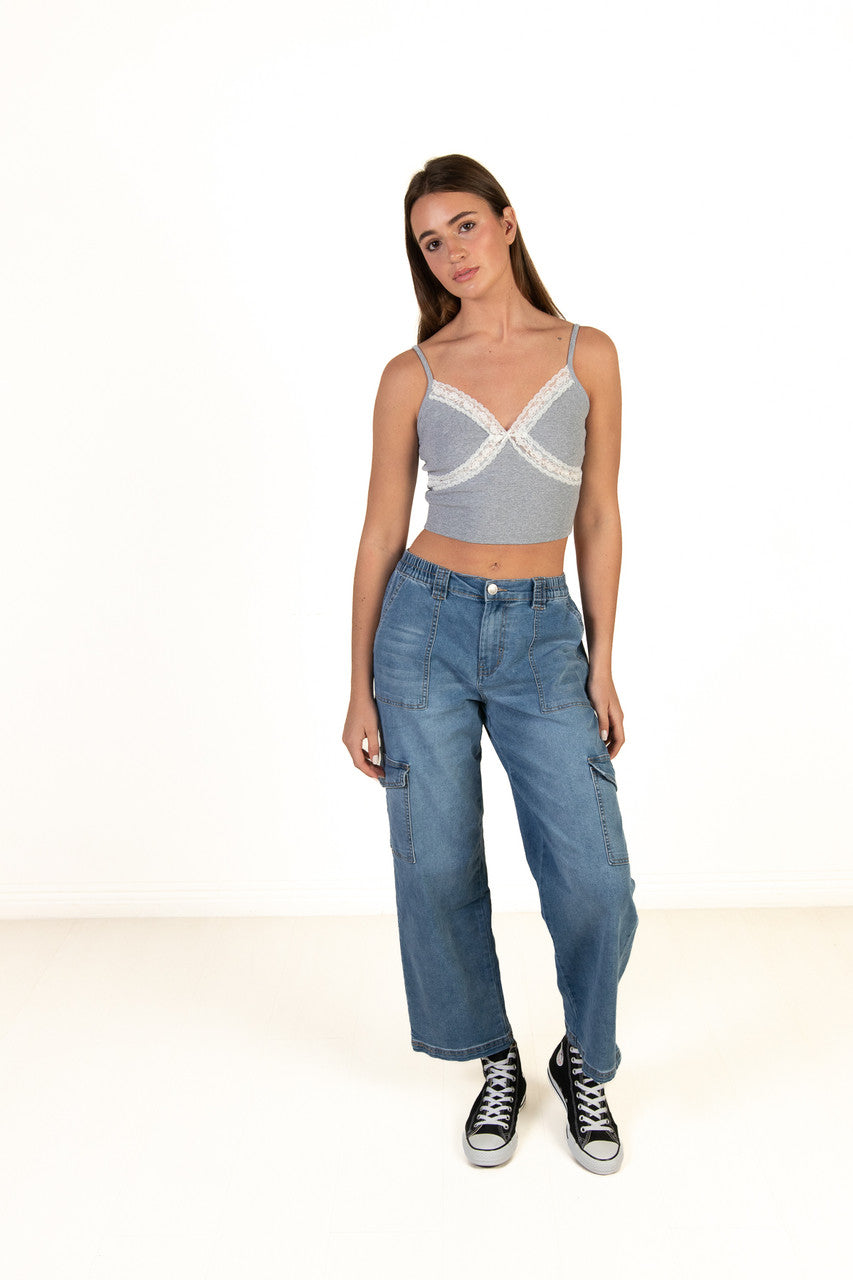 Medium Wash Skater Jeans