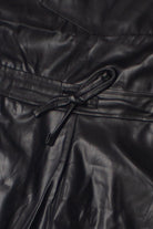Pleather Jogger Overalls