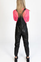 Pleather Jogger Overalls