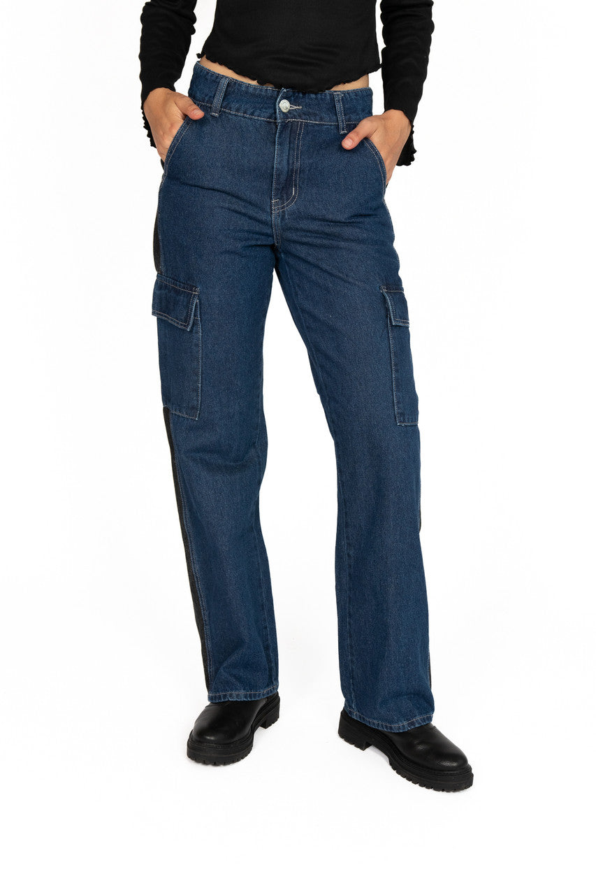 Two Tone Cargo Jeans